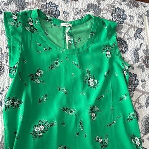 Floral Green Women's Top